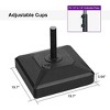 PURPLE LEAF Patio Market Umbrella Base Load Capacity with Casters Filled with Sand & Water Outdoor Table Umbrellas Stand - 4 of 4
