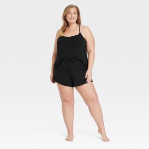 Women's Cloud Knit Tank Top and Shorts Pajama Set - Auden™ - 1 of 3
