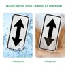 Unique Bargains Aluminum Reflective Outdoor Directional Arrow Sign 1 Pc - 4 of 4