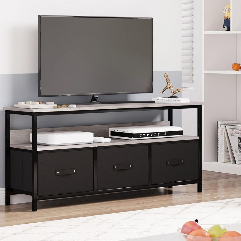 Whizmax Dresser TV Stand, Entertainment Center with Storage, 55 Inch TV Stand for Bedroom Small TV Stand Dresser with Drawers for Living Room, 2 of 9