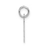 Black Bow Jewelry 14k White Gold, Amanda Collection, Small Block Style Initial T Pendant - 2 of 4