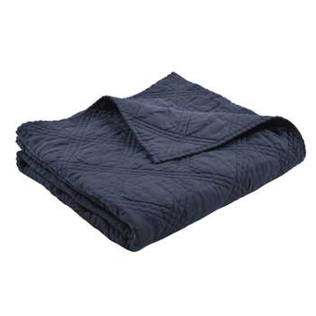 Linen Front/Cotton Back Quilted Throw - Levtex Home