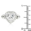 Slickblue Gorgeous Women's Heart Halo Engagement Ring, 3.15 Carat CZ, Rhodium Plated, Perfect for Weddings, Size 5-10 - image 4 of 4