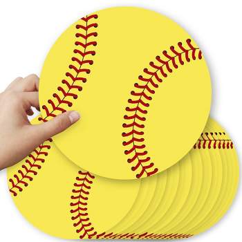 Big Dot of Happiness Grand Slam - Fastpitch Softball - Decorations DIY Baby Shower or Birthday Large Party Essentials - Set of 20