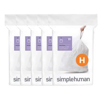 Simplehuman Tall Kitchen Liner Rollpack Trash Bags - 50ct : Target