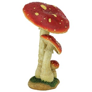 Design Toscano Mystic Forest Red Mushroom Statue - 1 of 4