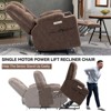 PAGED Power Lift Recliner Chair, Heating Massage Chair with Cup Holder, Side Pocket, USB Port, Chenille Accent Chair for Bedroom, Living Room - 3 of 4
