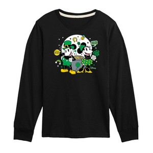 Boys' - Disney - Mickey And Minnie Pot Of Gold Long Sleeve Graphic T-Shirt - 1 of 4