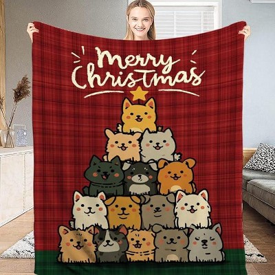 Christmas Blanket Gift, Holiday Blanket, Baby Kids Christmas Gift, Cozy Blanket.