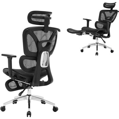 Office Chair with Footrest Support, High Back Ergonomic Chair, High Back Seat, Home, Office, Study, Gaming