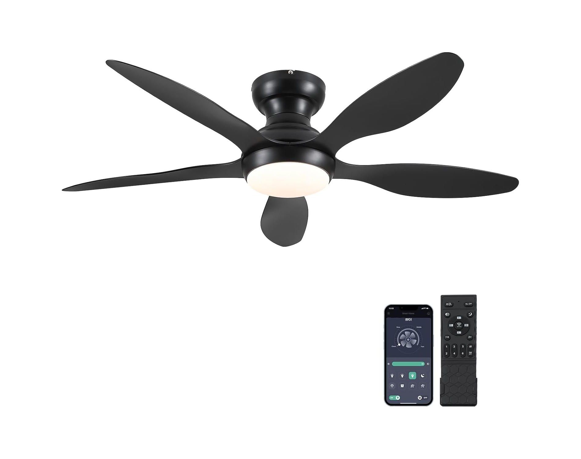 46 Inches Flush Mount Ceiling Fan,Low Profile Ceiling Fan
