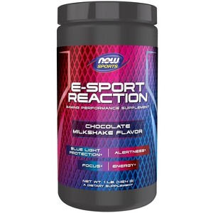 E-Sport Reaction Powder-Chocolate Milkshake by Now Foods  -  1 lb Powder - 1 of 1