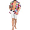 LA LEELA Mens Hawaiian Short Sleeve Button Down Shirt Men's Casual Shirts Vacation Tropical Beach Summer Party Shirts for Men - 2 of 4