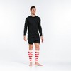 PRO Compression Calf Sleeves, White and Red Stripe - 2 of 4