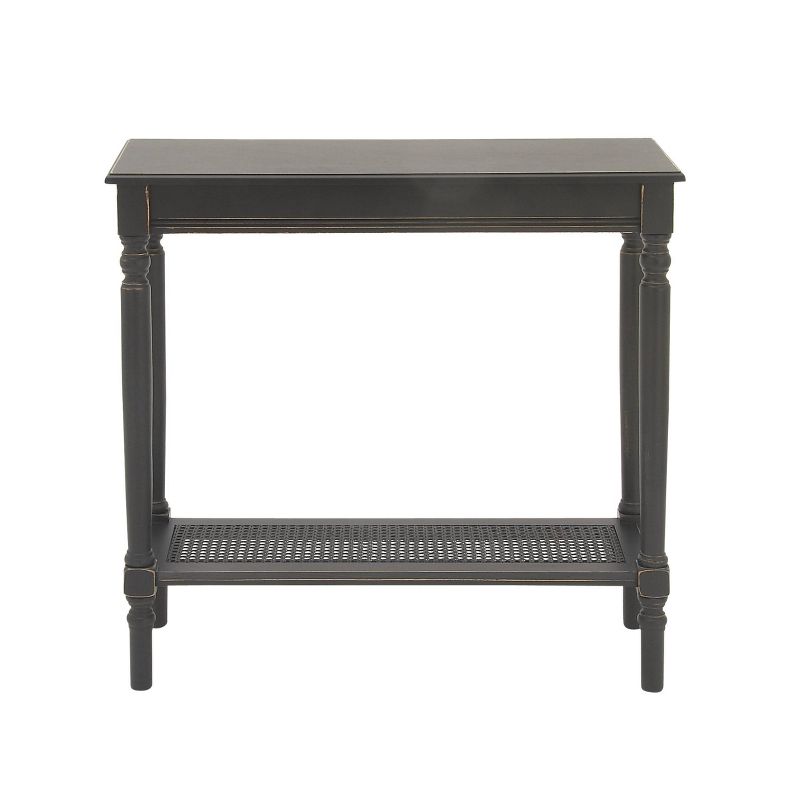 Wood Traditional Rectangular Console Table Black - Olivia & May, 6 of 10