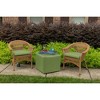Casual Cushion Solid Sunbrella Fabric 1-Piece Indoor/Outdoor Wicker Seat Pad, 18"W x 18"L - 2 of 4
