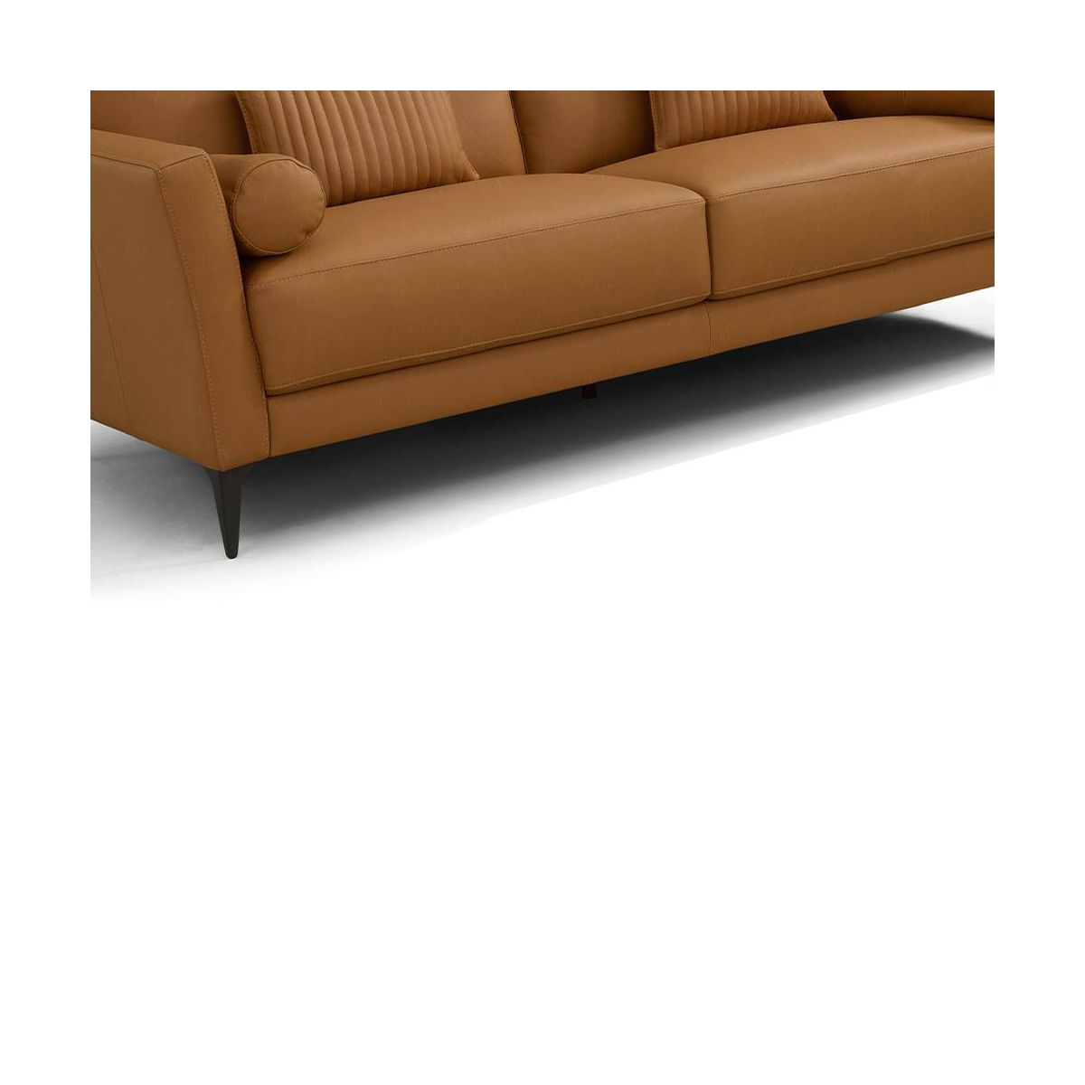 68" Tussio Sofa Saddle Tan Leather - Acme Furniture - thumbnail 3