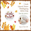 Wrapables 2 Inch Thankful and Grateful Thanksgiving Autumn Thank You Sticker Roll, Sealing Labels for Cards, Bags, Gift Boxes, Party Favors (250pcs) - 2 of 4