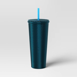 24oz Plastic Tumbler with Straw - Opalhouse™ - 1 of 3
