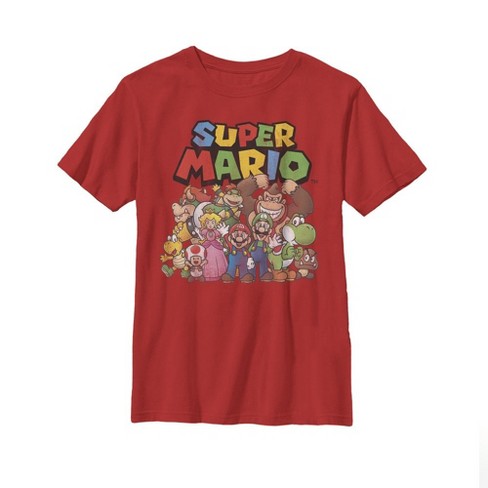 Boy S Nintendo Mario Characters T Shirt Target - luigi roblox shirt