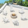 Arceso Adirondack Chair，36 Inch Outdoor Patio Chair，Adirondack Chairs with Cup Holder,  Plastic Adirondack Chairs for Patio, Law, Garden - 4 of 4