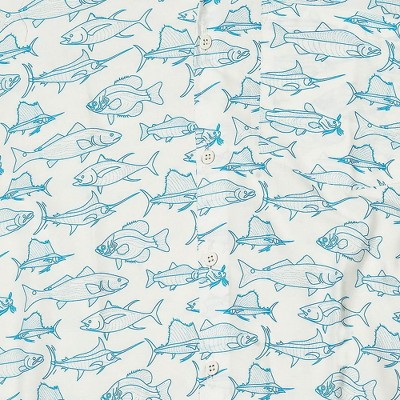 saltwater fish blue white