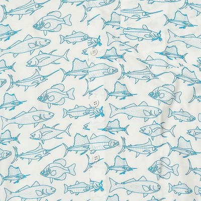 saltwater fish blue white