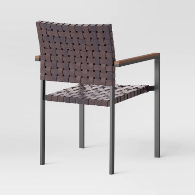 Oak Park Outdoor Patio Dining Chairs Stacking Chairs Brown - Threshold&#8482;_0