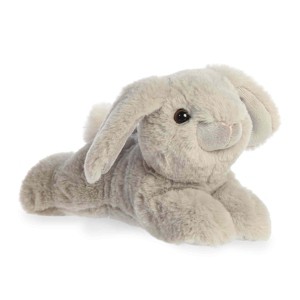 Aurora Small Dusty Lop Bunny Grey Mini Flopsie Adorable Stuffed Animal 8.5" - 1 of 4
