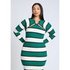 ELOQUII Women's Plus Size Striped Sweater Dress - 4 of 4