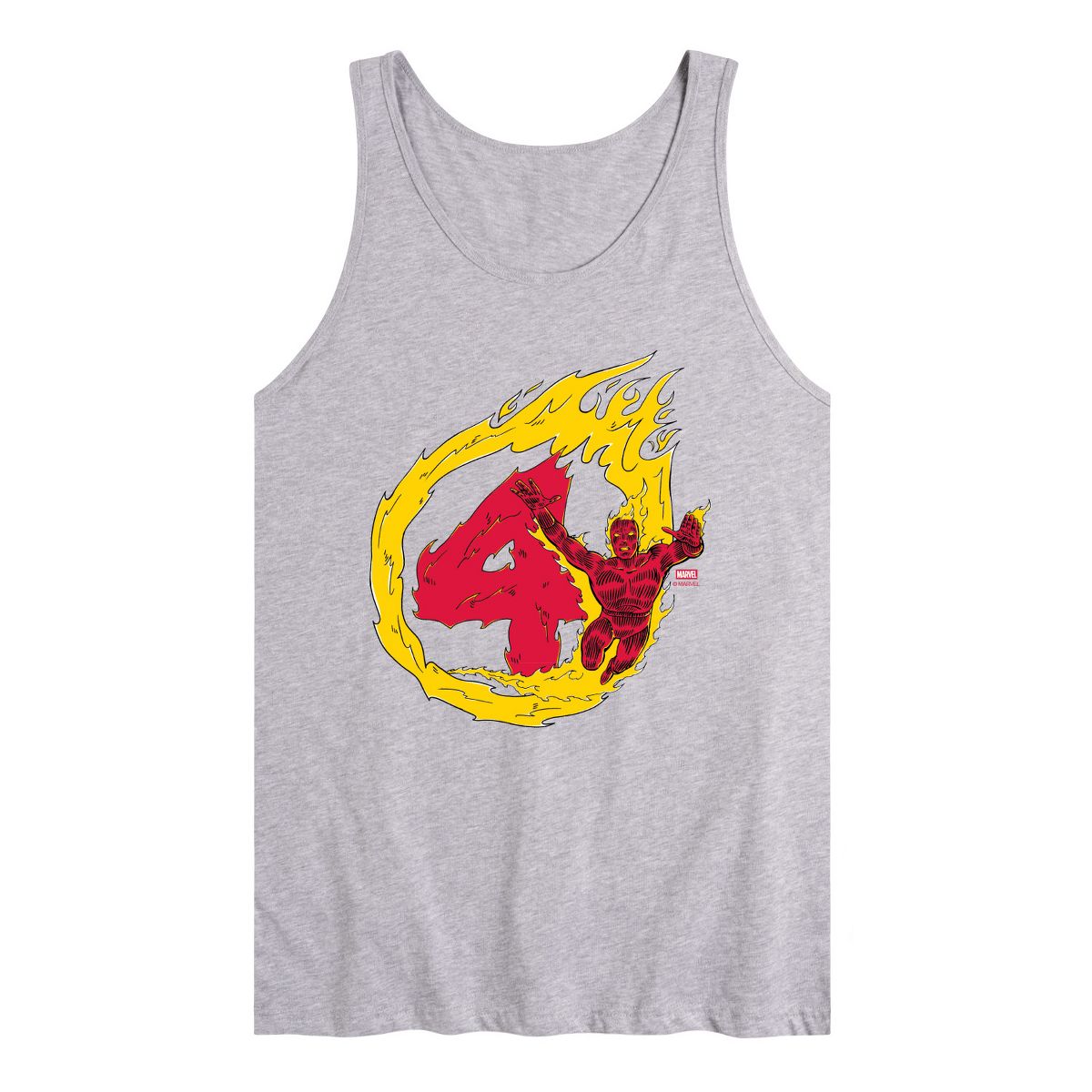 Men's - Marvel - Human Torch 4 Graphic Tank Top