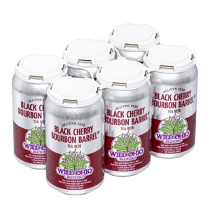 Wild Ohio Black Cherry Bourbon Barrel Tea Beer - 6pk/12 fl oz Cans - 1 of 3