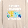 Women's - Blue's Clues & You! - A Blue Christmas Lightweight French Terry Wide Neck Long Sleeve Shirt - 2 of 4
