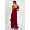 One-Shoulder Ruffle Maxi Dress - 2 of 4