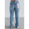 Women's Mid Rise Side Panel Straight Jeans - RISEN - 3 of 4