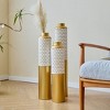 Gulches Decorative Vase Set ¨C Elegant Droplet-Shaped Floor Vases in White (3-Piece, 24"¨C32.6") - 4 of 4