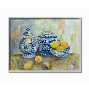 Stupell Industries Lemons and Pottery Yellow Blue Classical Painting - 1 of 4