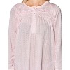 Casual Nights Women's Long Sleeve Pointelle Embroidered/Square Neck Nighgown - 4 of 4