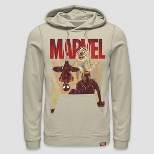 Men's Marvel Nikkolas Smith Mashup Hooded Pullover Sweatshirt - Khaki