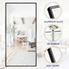 Dovelina Modern Rectangular Aluminium Fine Edge Black Hanging Mirror Decorative Wall Mirror - 4 of 4
