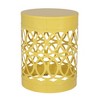 Maggift Patio End Tables, Stylish End Tables for Indoor and Outdoor Use, Ideal for Gardens, Backyard, Special Design, Yellow, 13.75"*13.75"*18" - 4 of 4