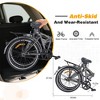 ORRD 24 Inch Folding Bike for Adults, Portable Steel Frame Commuter Bicycle with Fenders, Single Speed & Dual V-Brakes for Men & Women - 2 of 4
