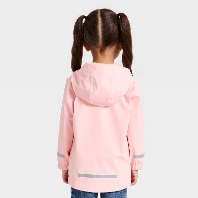 Детские куртки Cat & Jack Toddler Girls' Rain Jacket - Cat & Jack™ Light Pink 4T — фото 2