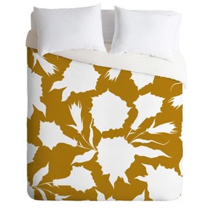 Iveta Abolina La Jardin Noir Duvet Cover Set Neutral - Deny Designs - 1 of 4