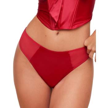 Adore Me Women's Averly Brazilian Panty L / Barbados Cherry Red. : Target