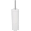 Home Mart Goods Modern White Stainless Steel Toilet Brush Set with Holder - Tall - 2 of 2