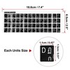 Unique Bargains Thai fonts White letters Black Background Keyboard Stickers 1 Pc - 3 of 4
