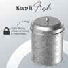 Amici Pet Puppy Paws Metal Food Canister, Medium, 104 oz. , Galvanized Metal - 4 of 4