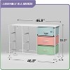 Sorbus 9 Drawers Dresser- Storage Unit with Steel Frame, Wood Top, Fabric Bins - for Bedroom, Closet, Office and more - 4 of 4