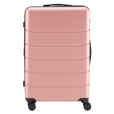 FURNIinspire Luggage 28 Inch Hardside Luggage Expandable Travel Business Suitcase, Hard Shell Lightweight Roller Suitcase, Pink, 12.01"*19.69"*30.31"